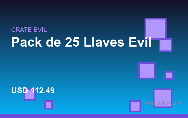 Pack de 25 Llaves Evil