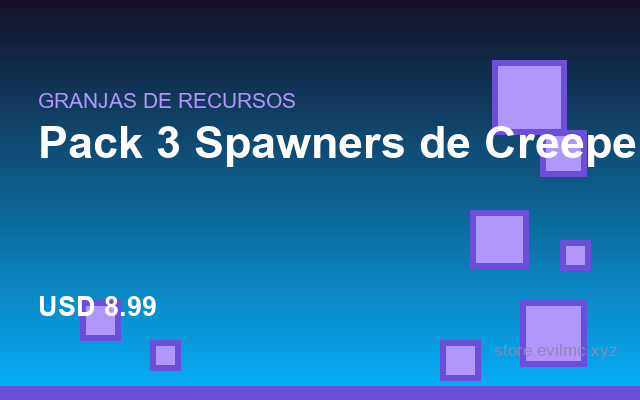Pack 3 Spawners de Creeper