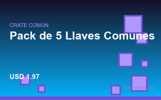 Pack de 5 Llaves Comunes